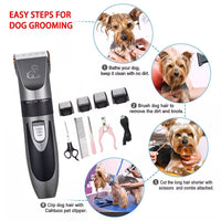 Thumbnail for Pet Clippers Dog Grooming Clippers Cordless Electric Hair Trimmer Shaver Kit Hot