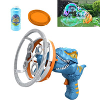 Thumbnail for Blue gift Bubble Gun Automatic Bazooka Soap Water Bubble Machine Toy Electric Fan kid