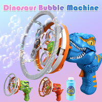 Thumbnail for Blue gift Bubble Gun Automatic Bazooka Soap Water Bubble Machine Toy Electric Fan kid