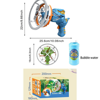 Thumbnail for Blue gift Bubble Gun Automatic Bazooka Soap Water Bubble Machine Toy Electric Fan kid