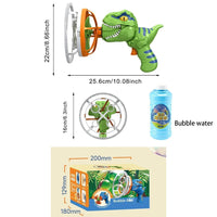 Thumbnail for Green gift Bubble Gun Automatic Bazooka Soap Water Bubble Machine Toy Electric Fan kid