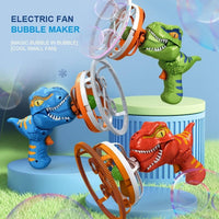 Thumbnail for Green gift Bubble Gun Automatic Bazooka Soap Water Bubble Machine Toy Electric Fan kid