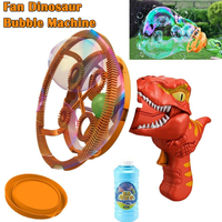 Thumbnail for Red gift Bubble Gun Automatic Bazooka Soap Water Bubble Machine Toy Electric Fan kid