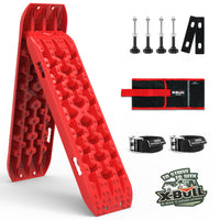 Thumbnail for X-BULL 2PCS Recovery Tracks Snow Tracks Mud tracks 4WD With 4PC mounting bolts Red