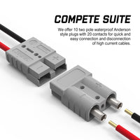 Thumbnail for 10x Anderson Plug Anderson Style Plug Connectors 50AMP 6AWG 12-24V DC Power Tool