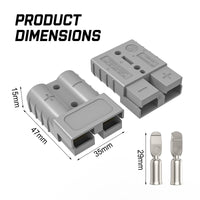 Thumbnail for 10x Anderson Plug Anderson Style Plug Connectors 50AMP 6AWG 12-24V DC Power Tool