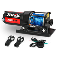 Thumbnail for X-BULL Electric Winch 12V 3000lbs/1360kg Synthetic Rope 2 Wireless remotes BOAT ATV UTV 4WD