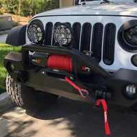 Thumbnail for X-BULL 12V Electric Winch 14500LBS synthetic rope with Recovery Tracks Gen2.0 Black