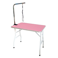 Thumbnail for Floofi Pet Grooming Table 90cm Single Pole (Pink) FI-GT-101-LZ