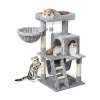 Thumbnail for Floofi 104cm Plush Cat Condo Cat Tree Light Grey FI-CT-166-ZZ