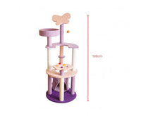 Thumbnail for 128cm Butterfly Plush Cat Condo Cat Tree in Pink Purple-1