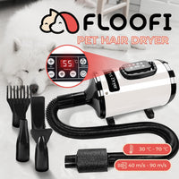 Thumbnail for Floofi Pet Hair Dryer LCD (White) FI-PHD-113-DY