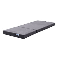 Thumbnail for GOMINIMO 3 Fold Folding Mattress Single Light Grey