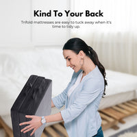 Thumbnail for GOMINIMO 3 Fold Folding Mattress Single Light Grey