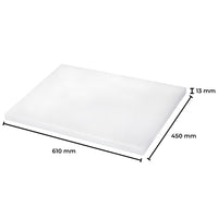 Thumbnail for GOMINIMO White Plastic Chopping Board (450 x 610 x 13mm) GO-CCB-100-OK