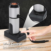 Thumbnail for GOMINIMO Cocktail Smoker Kit with Dome and Cup Lid (Black+Silver)GO-CSK-100-YHX