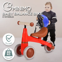 Thumbnail for GOMINIMO 3 Wheels Baby Balance Bike (Red)