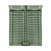 Thumbnail for KILIROO Double Inflatable Camping Sleeping Pad with Pillow (Army Green)