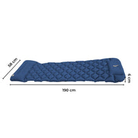 Thumbnail for KILIROO Inflatable Camping Sleeping Pad with Pillow (Navy Blue)