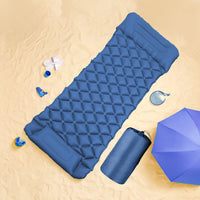 Thumbnail for KILIROO Inflatable Camping Sleeping Pad with Pillow (Navy Blue)