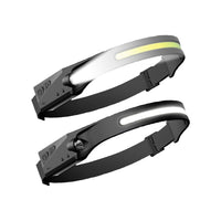 Thumbnail for KILIROO 2PCS LED Rechargeable Headlamp with Motion Sensor (Black and Yellow)