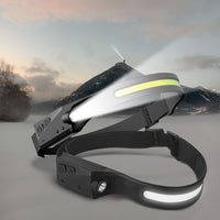 Thumbnail for KILIROO 2PCS LED Rechargeable Headlamp with Motion Sensor (Black and Yellow)