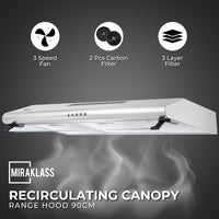 Thumbnail for MIRAKLASS Slim Rangehood 90cm MK-RH-2590A-TF