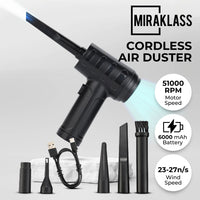 Thumbnail for MIRAKLASS 51000RPM Wireless Dust Blower (6000mah)