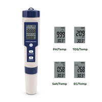 Thumbnail for NOVEDEN 5 in 1 Digital Water Quality Test Meter(White+Blue)NE-PHM-100-JQ