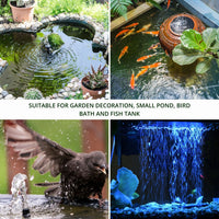 Thumbnail for NOVEDEN Solar Fountain Water Pump for Bird Bath with RGB Color LED Lights (Black) NE-SPWF-102-SY