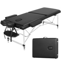 Thumbnail for ONIREST 2 Fold Adjustable Portable Massage Bed (Black)