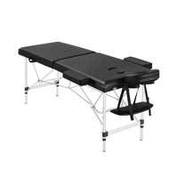 Thumbnail for ONIREST 2 Fold Adjustable Portable Massage Bed (Black)