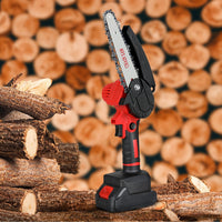 Thumbnail for RYNOMATE Mini Handheld 6 Inch Cordless Electric Chainsaw RNM-MEC-100-XB