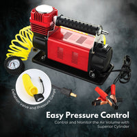 Thumbnail for RYNOMATE 540W Car Air Compressor for Car Tires (Red)