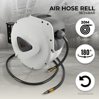 Thumbnail for RYNOMATE Air Hose Reel with 20m Retractable Compressor RNM-AHR-100-XB