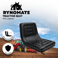 Thumbnail for RYNOMATE Universal Tractor Seat with Easy Seat Adjustment (Black) RNM-TS-101-YF