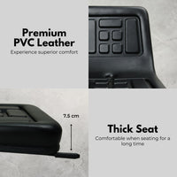 Thumbnail for RYNOMATE Universal Tractor Seat with Easy Seat Adjustment (Black) RNM-TS-101-YF