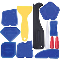 Thumbnail for 12 Piece Plastic Sealant Scraper Tools Finishing Grout Silicone Caulking Remover