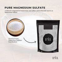 Thumbnail for 1Kg Orku Epsom Salt - Magnesium Sulphate Bath Salts Skin Body