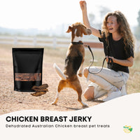 Thumbnail for 400g Dog Treat Chicken Breast Jerky - Dehydrated Australian Healthy Puppy Chew