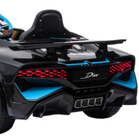 Thumbnail for Kahuna Licensed Bugatti Divo Kids Electric Ride On Car - Black