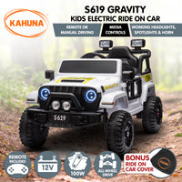 Thumbnail for Kahuna S619 Gravity Kids Electric Ride On Car - White