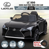 Thumbnail for Kahuna Licensed Lexus LC 500 Kids Electric Ride On Car - Black