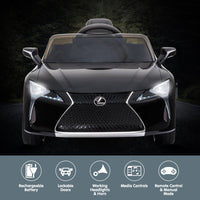 Thumbnail for Kahuna Licensed Lexus LC 500 Kids Electric Ride On Car - Black