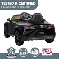 Thumbnail for Kahuna Licensed Lexus LC 500 Kids Electric Ride On Car - Black