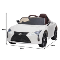 Thumbnail for Kahuna Licensed Lexus Lc 500 Kids Electric Ride On Car - White