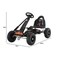 Thumbnail for Kahuna G95 Kids Ride On Pedal-Powered Go Kart - Black