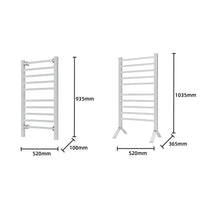 Thumbnail for Pronti Heated Towel Rack With Timer Wall-mounted Freestanding Electric 160 Watts