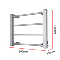 Thumbnail for Pronti Heated Towel Rack Electric Bathroom Towel Rails Warmer Ev-60 -silver