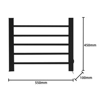 Thumbnail for Pronti Heated Towel Rack Electric Bathroom Towel Rails Warmer Ev-90 -black